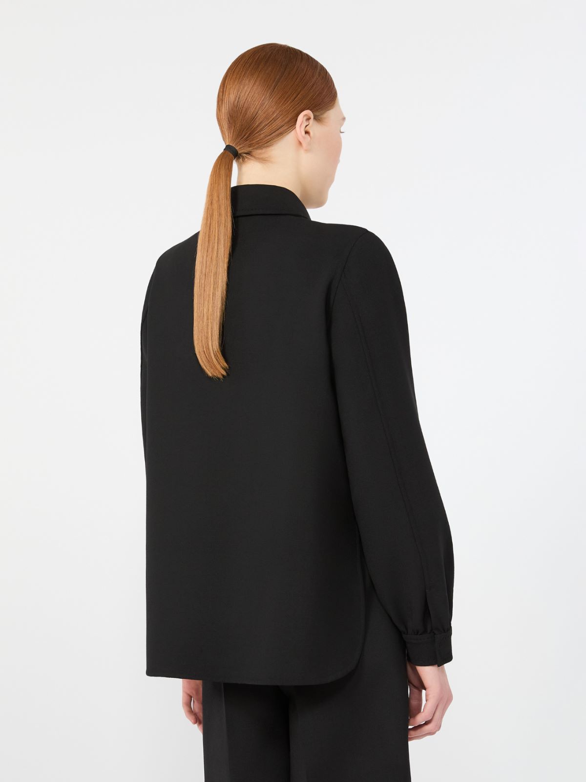 Woollen cloth shacket - BLACK - Max Mara - 3
