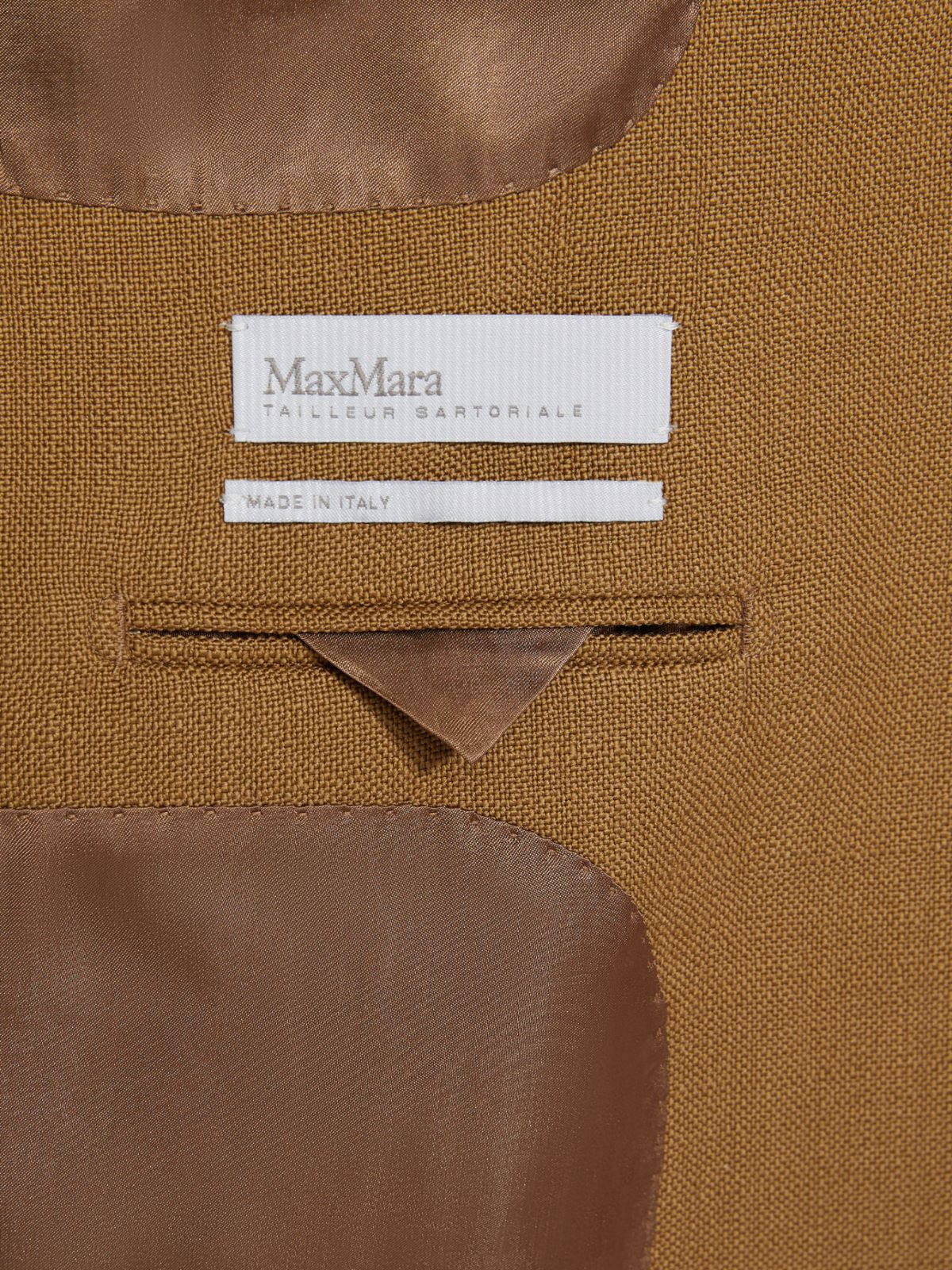 Slub wool canvas jacket - CAMEL - Max Mara - 5