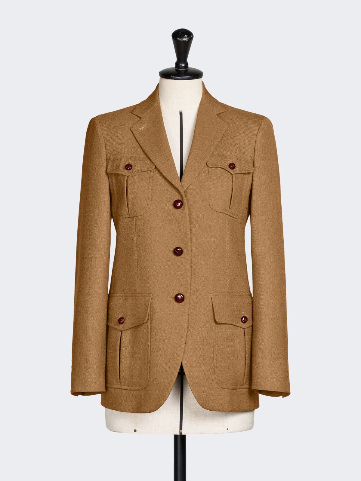 Slub wool canvas jacket - CAMEL - Max Mara - 6