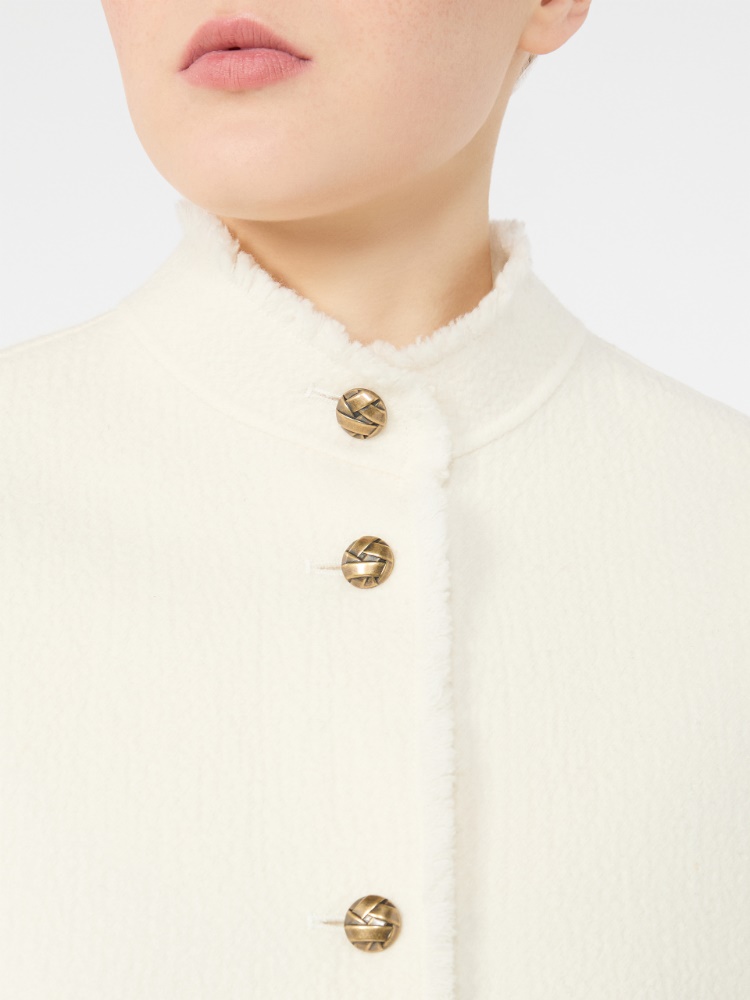 Double jersey wool bomber jacket - WHITE - Max Mara - 5
