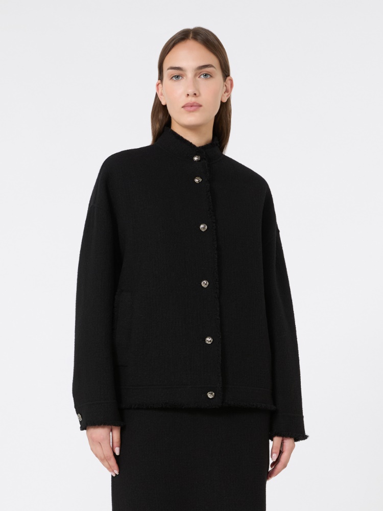 Double jersey wool bomber jacket - BLACK - Max Mara - 2