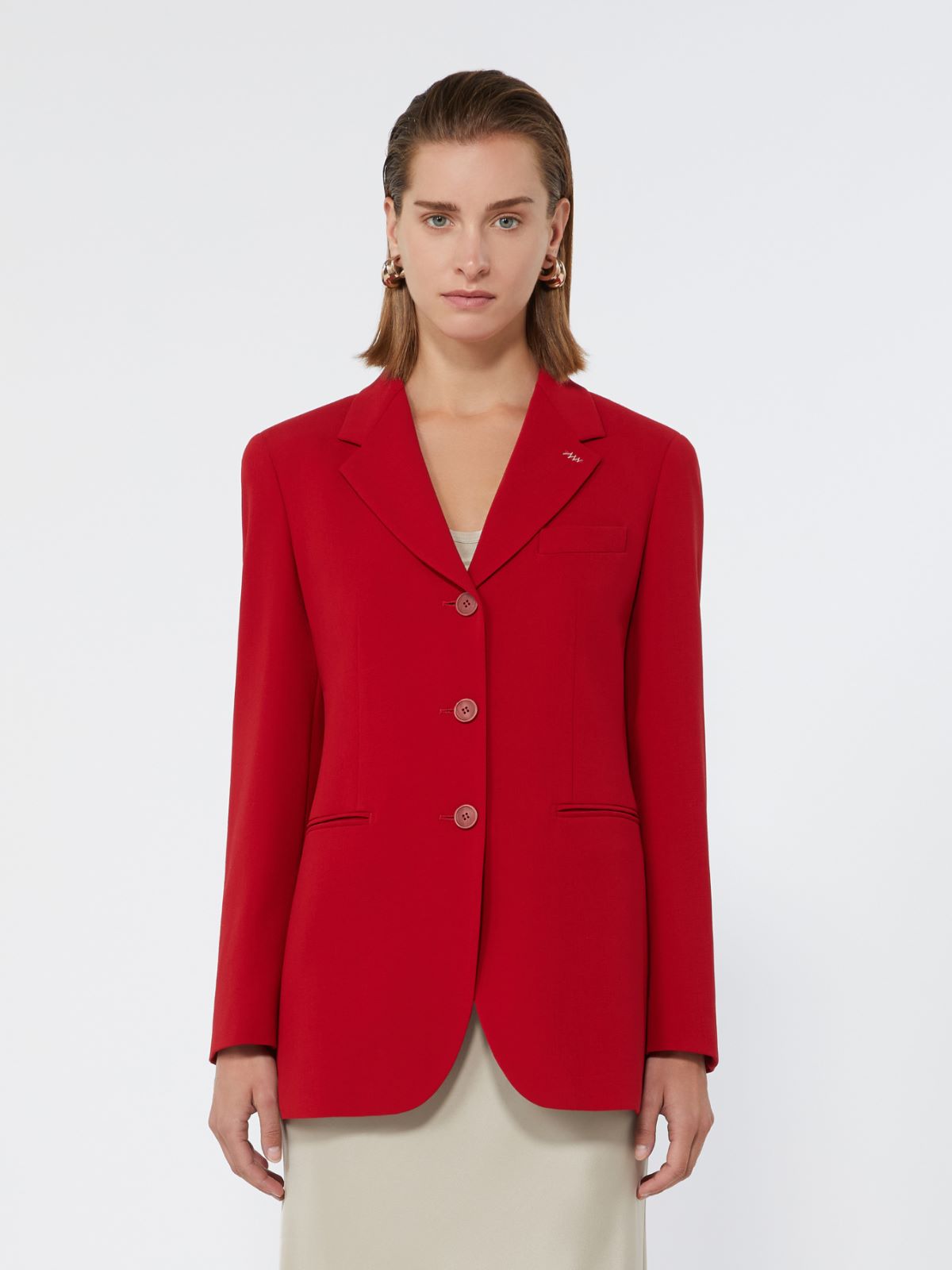 Wool cady blazer - RED - Max Mara - 2
