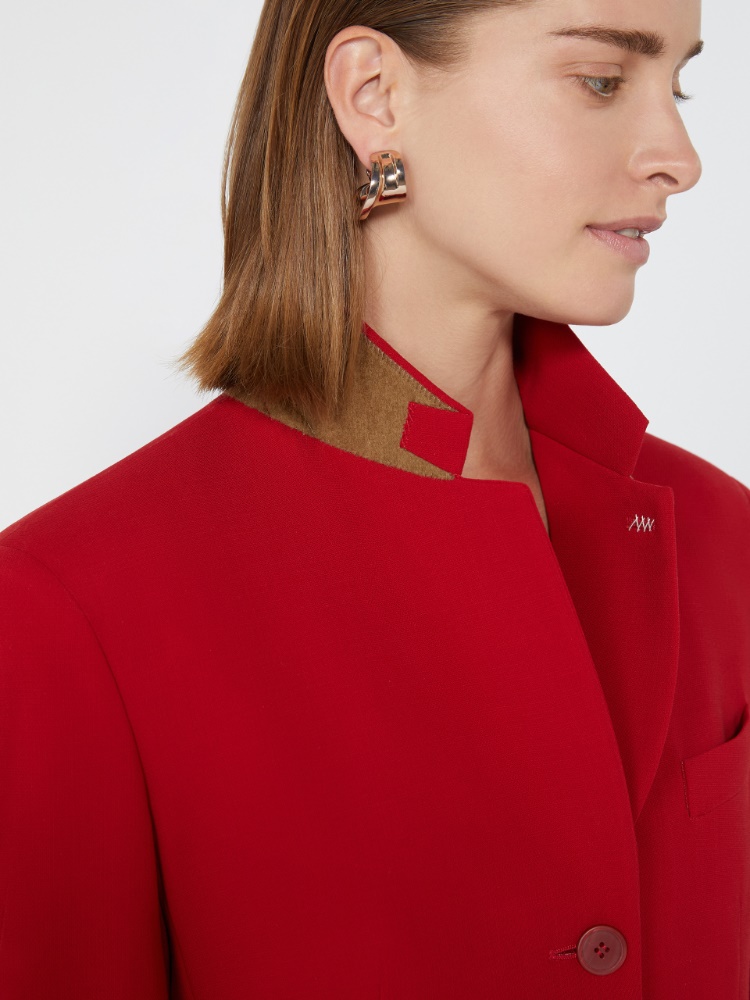 Wool cady blazer - RED - Max Mara - 5
