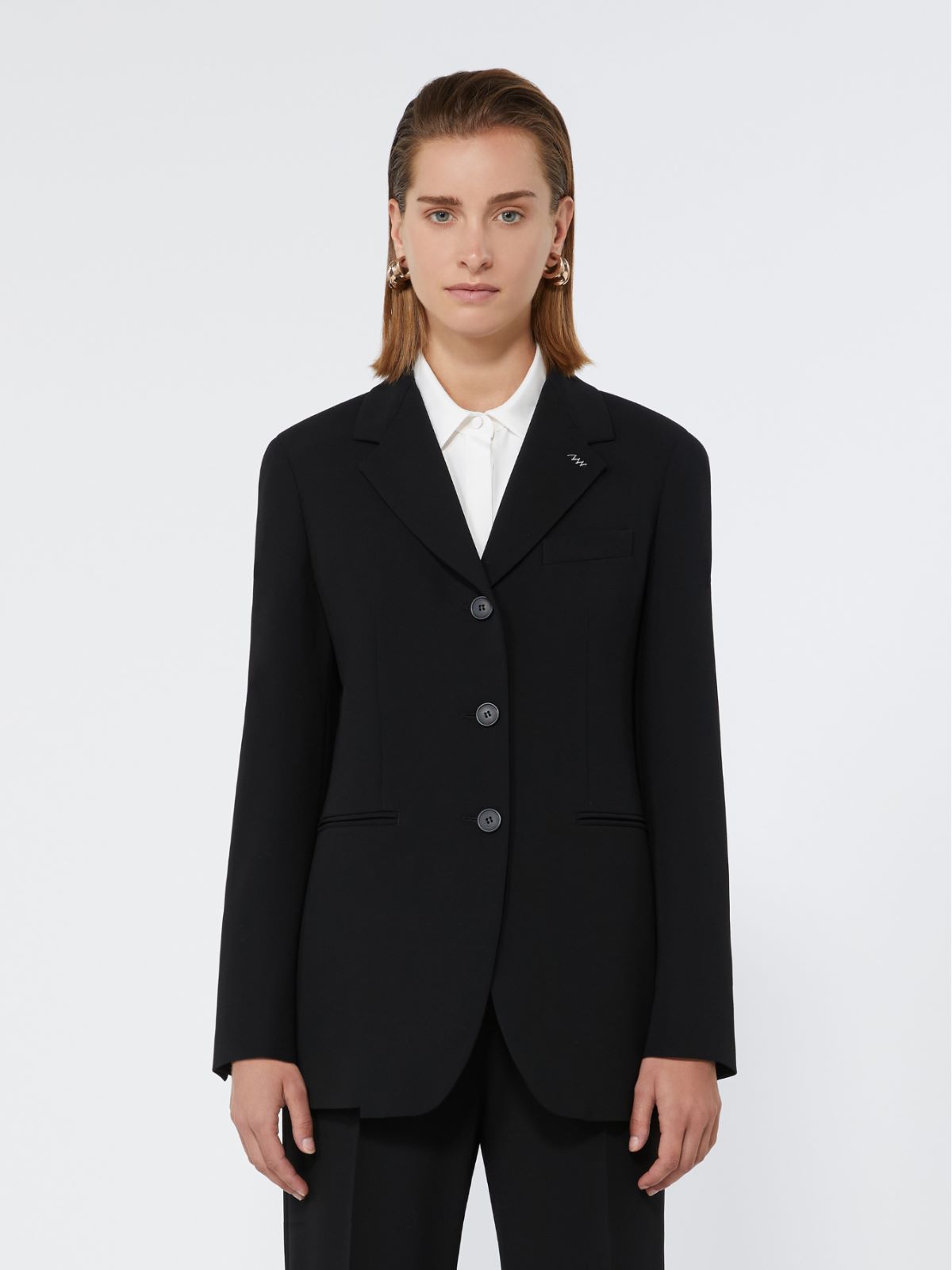Wool cady blazer - BLACK - Max Mara - 2