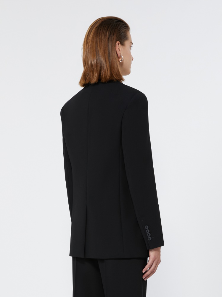 Wool cady blazer - BLACK - Max Mara - 3