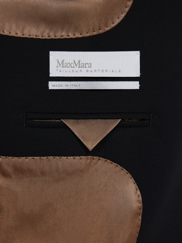 Wool cady blazer - BLACK - Max Mara - 5