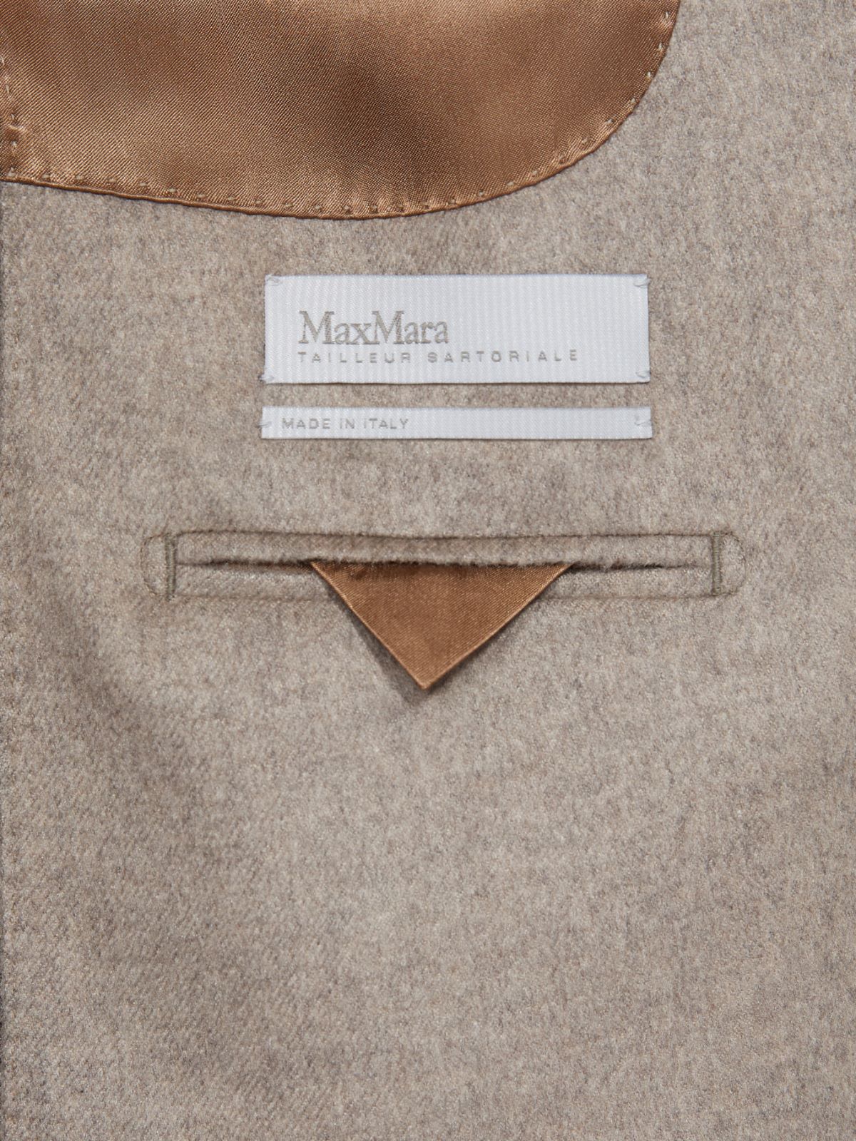 Double-breasted silk and cashmere blazer - SAND - Max Mara - 5