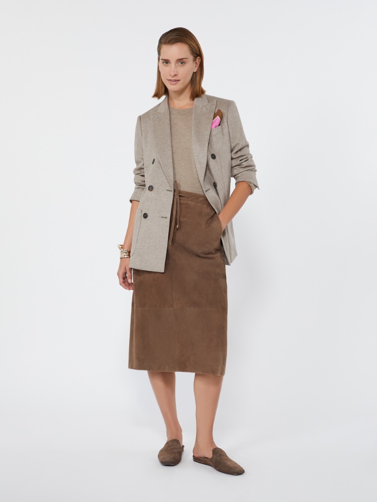 Double-breasted silk and cashmere blazer + SAND - Max Mara