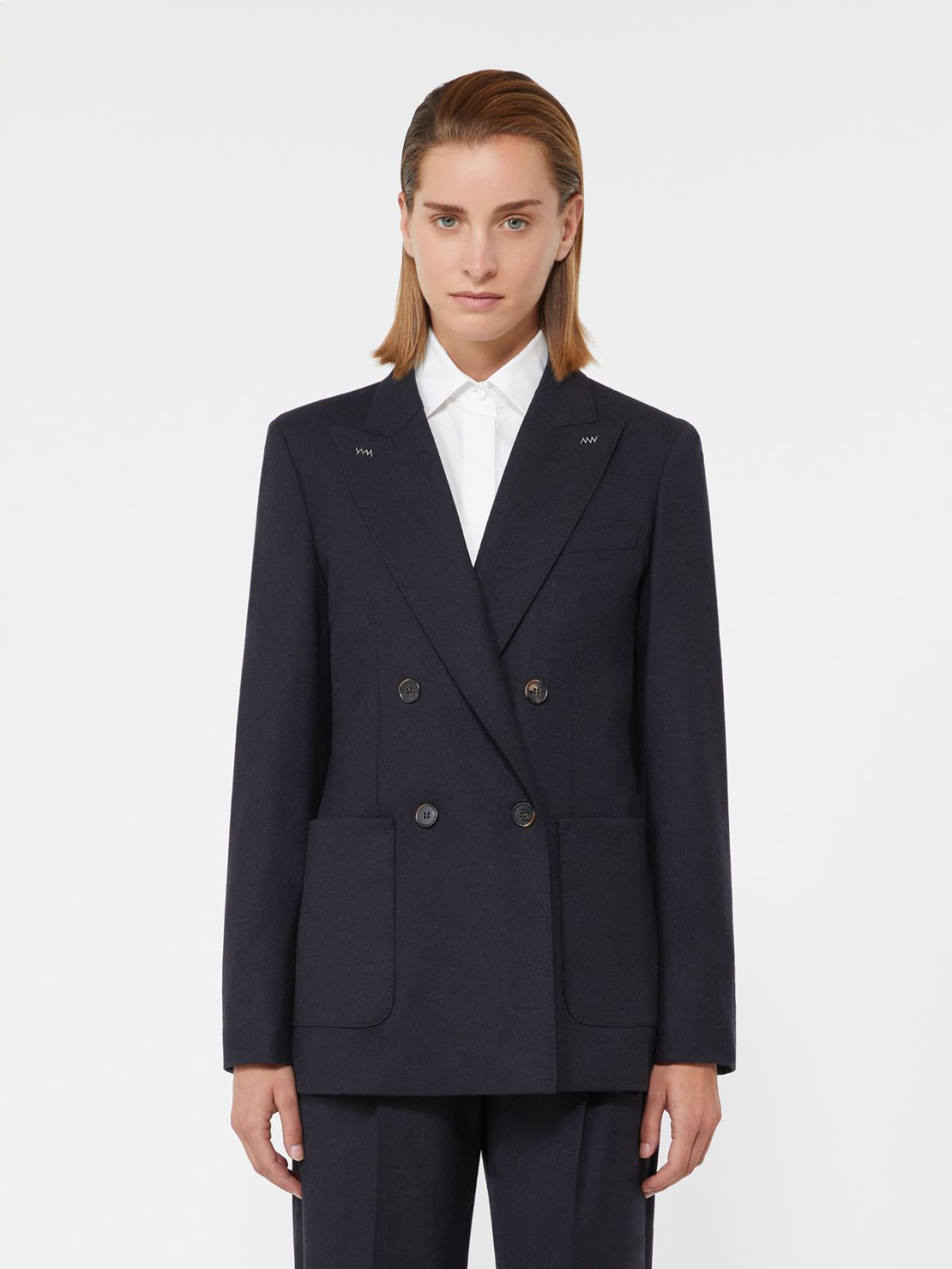 Cashmere foule blazer - ULTRAMARINE - Max Mara - 2