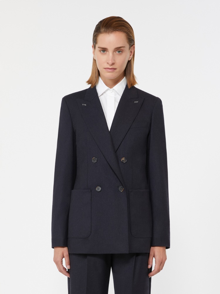 Cashmere foule blazer - ULTRAMARINE - Max Mara - 2