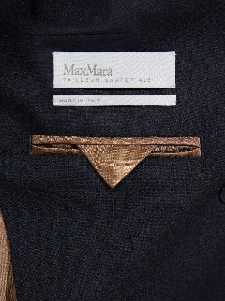 Cashmere foule blazer - ULTRAMARINE