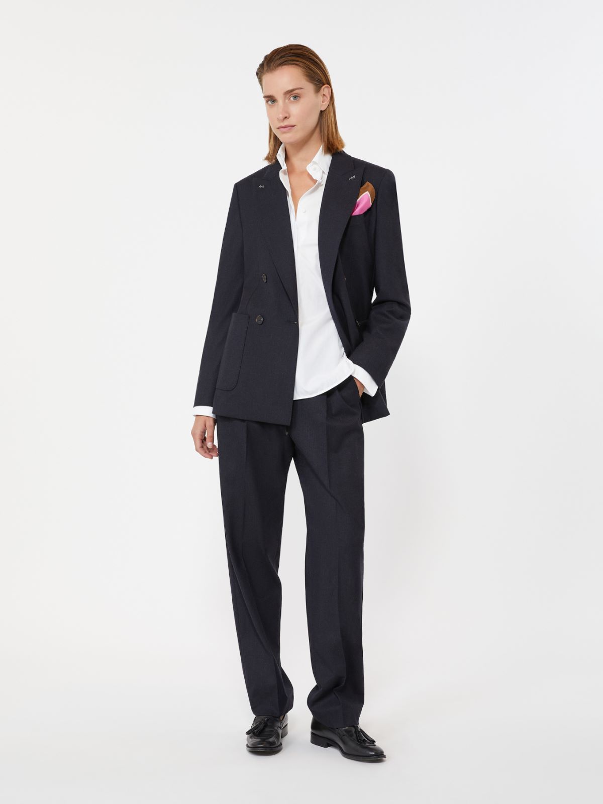 Cashmere foule blazer - ULTRAMARINE - Max Mara