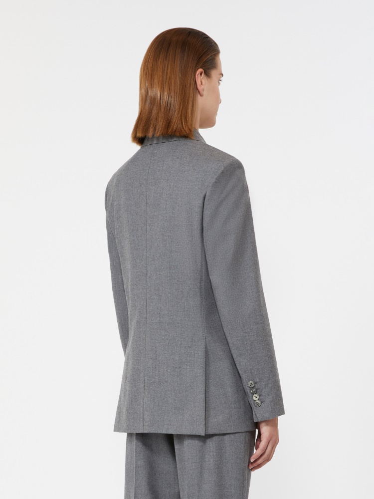 Cashmere foule blazer - MEDIUM GREY - Max Mara - 3