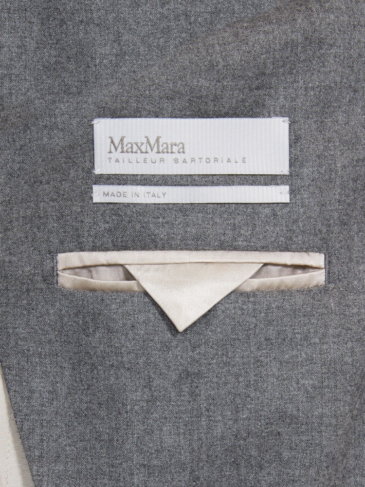 Cashmere foule blazer - MEDIUM GREY - Max Mara - 4