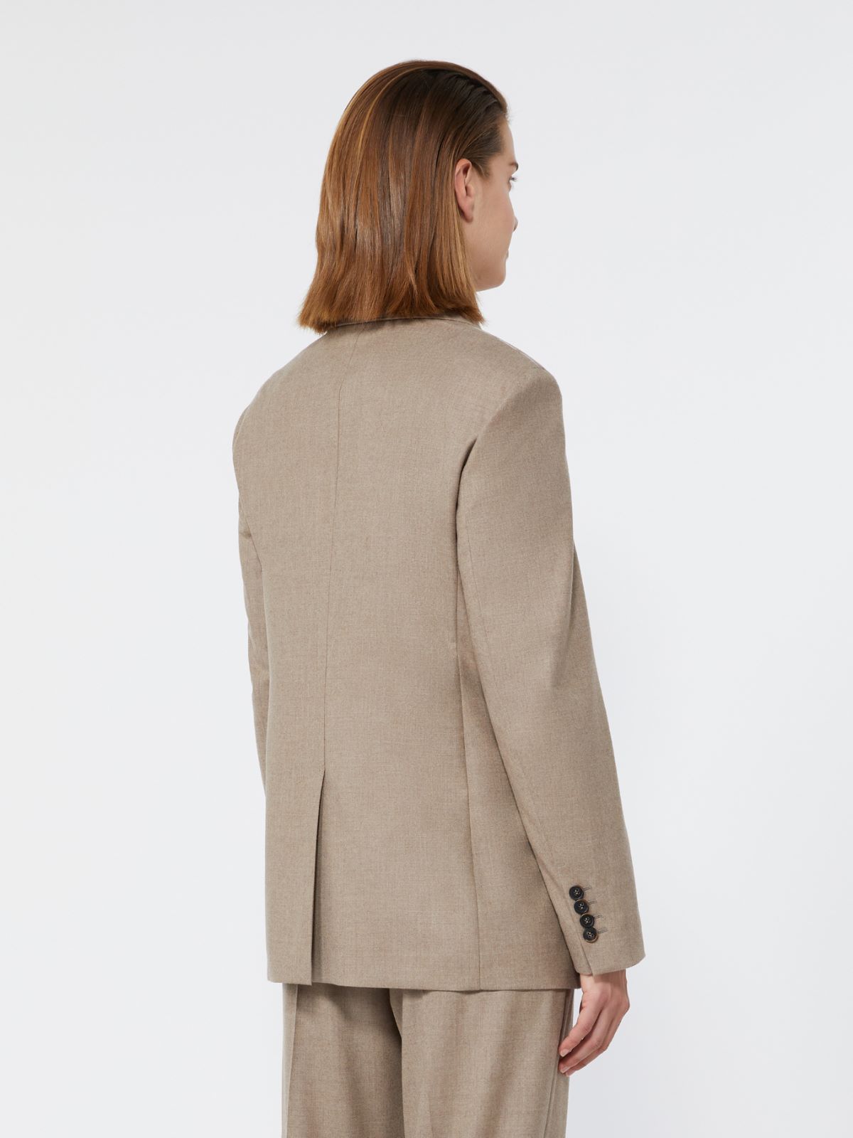 Single-breasted cashmere foule blazer - TURTLEDOVE - Max Mara - 3