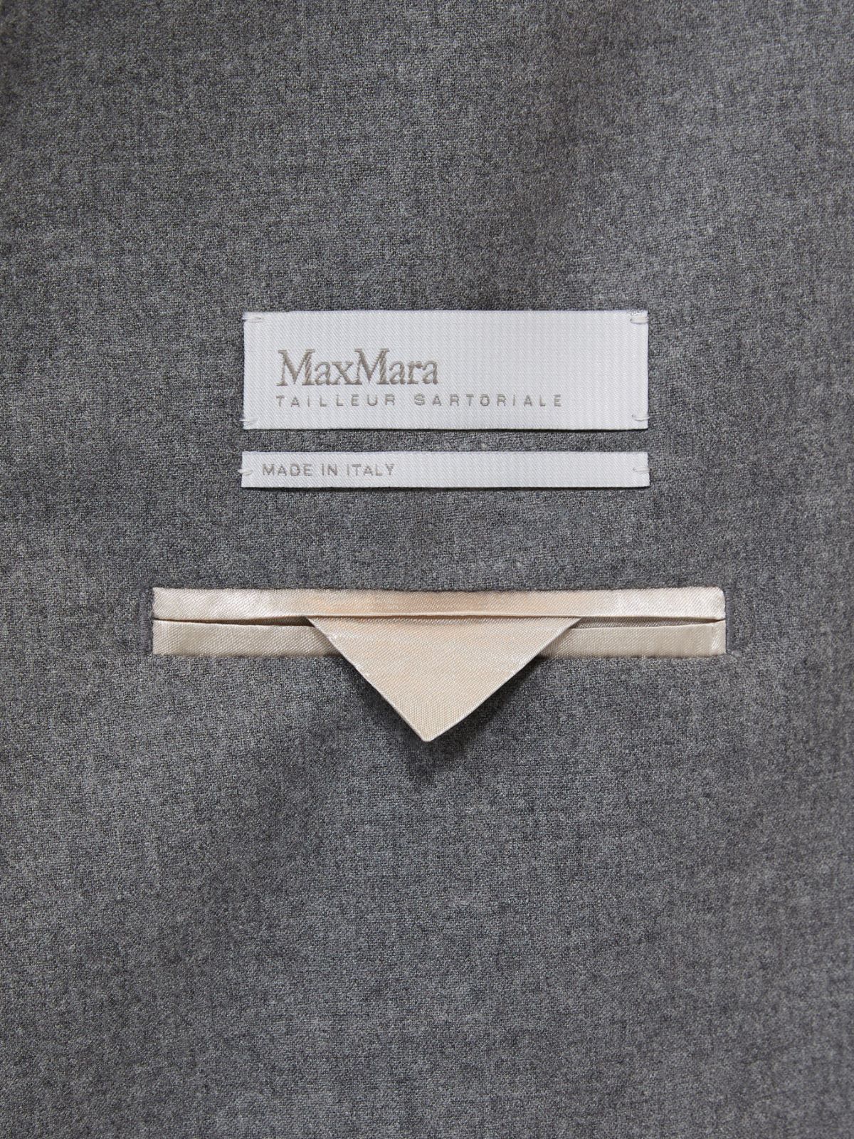 Single-breasted cashmere foule blazer - MEDIUM GREY - Max Mara - 5