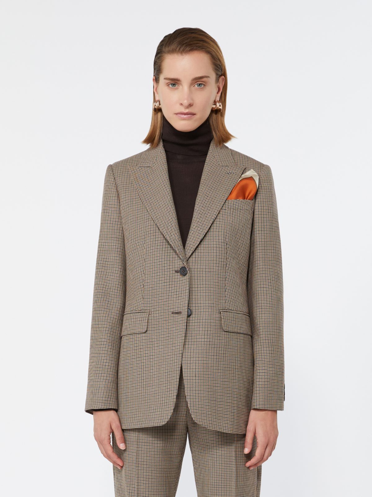 Single-breasted wool twill blazer - SAND - Max Mara - 2