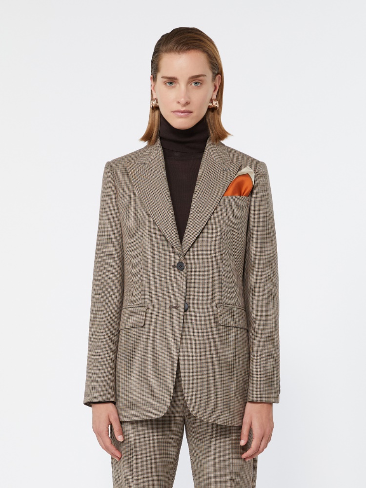 Single-breasted wool twill blazer - SAND - Max Mara - 2