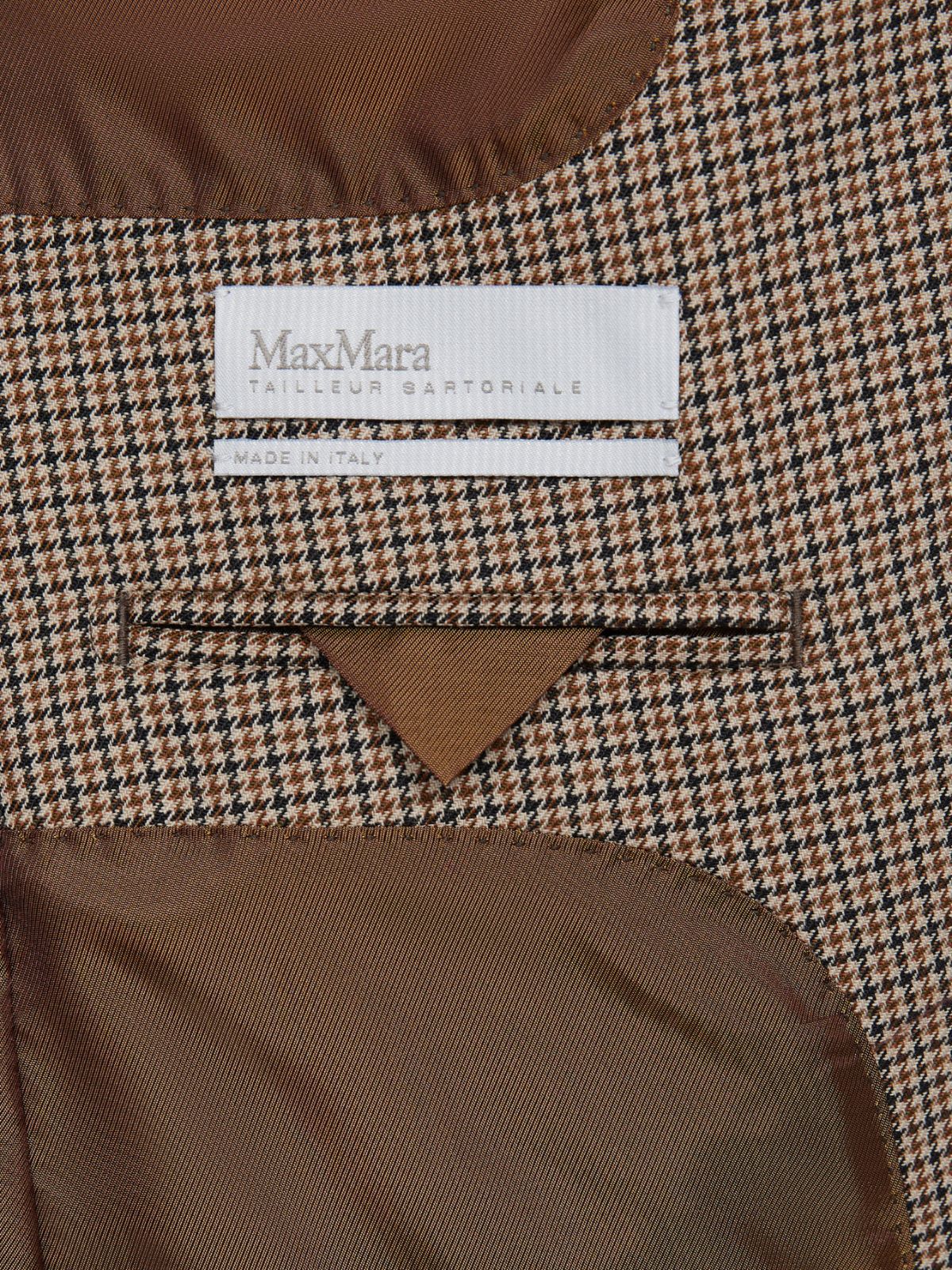 Single-breasted wool twill blazer - SAND - Max Mara - 5