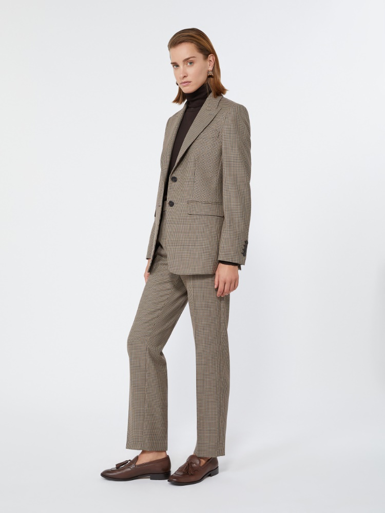 Single-breasted wool twill blazer - SAND - Max Mara