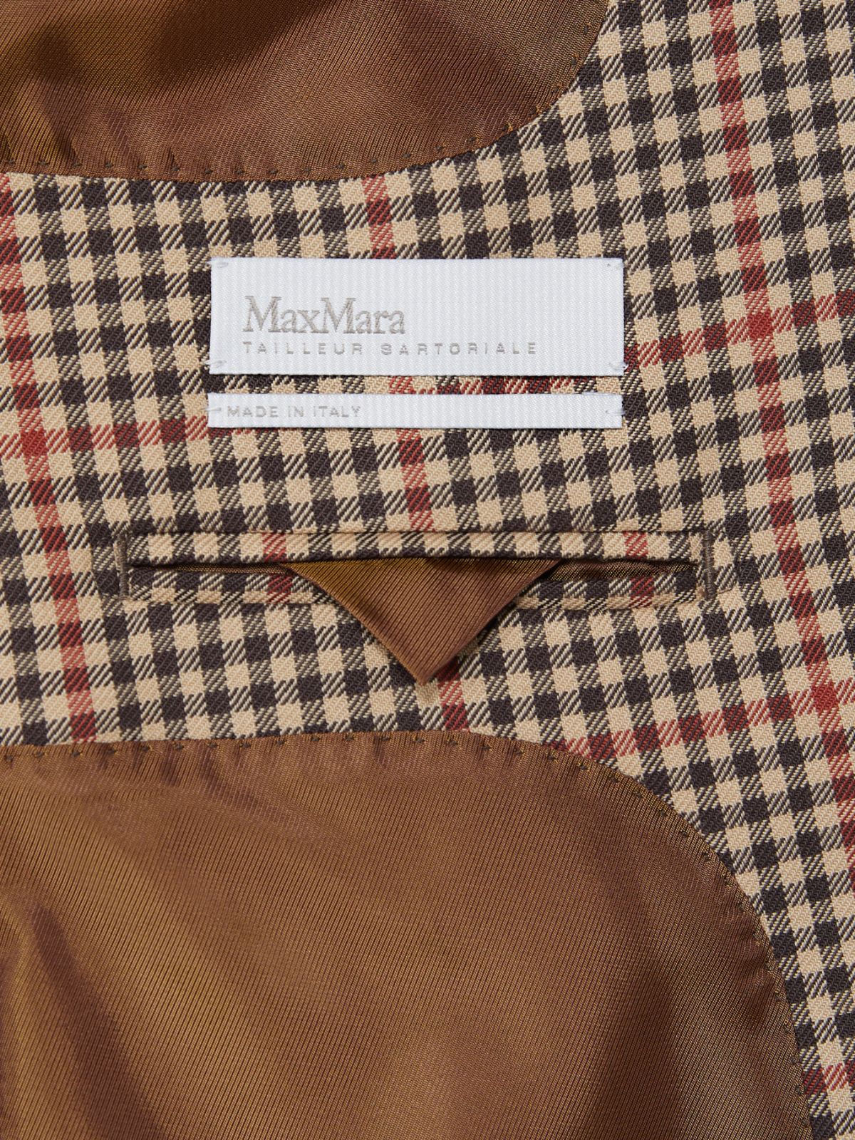 Single-breasted wool twill blazer - CAMEL - Max Mara - 4