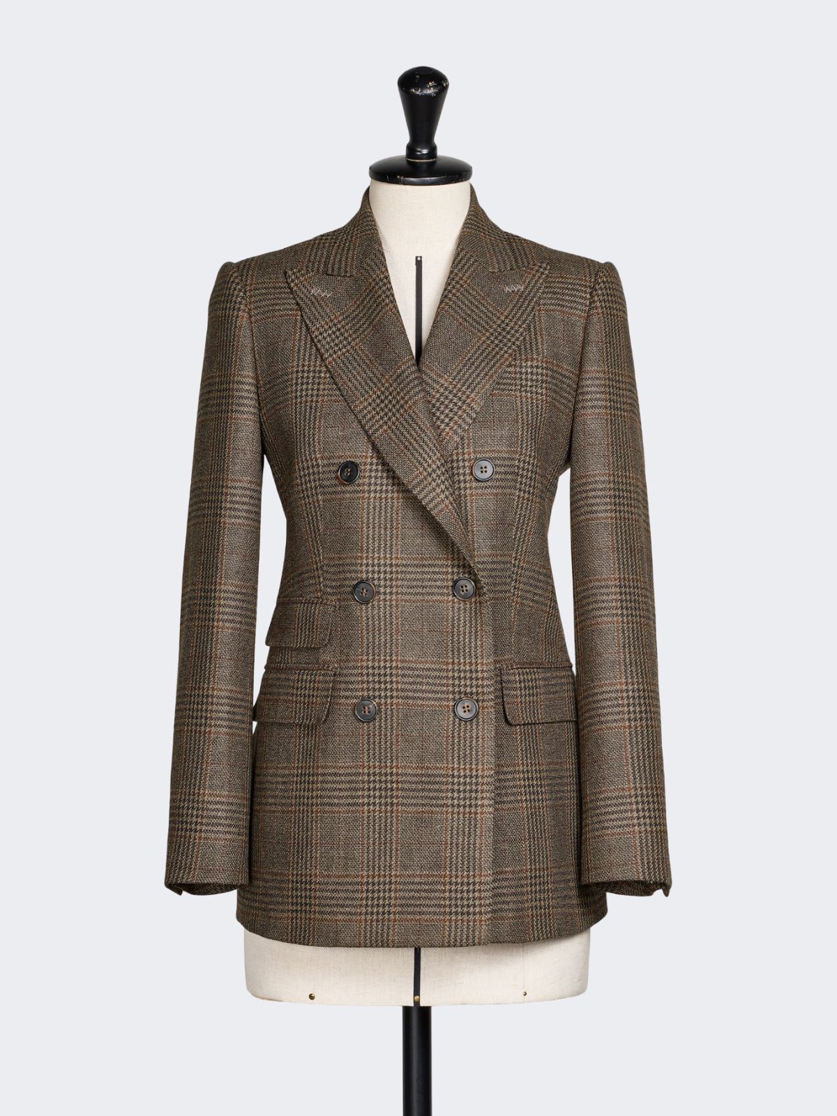 Dwurzędowy blezer z wełny mouliné batavia - CZARNY - Max Mara - 5