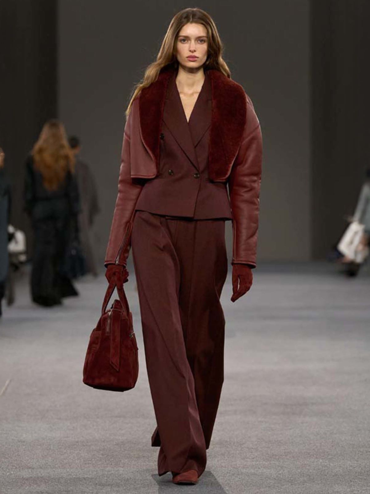 Denim-effect wool double-breasted jacket + RUST - Max Mara