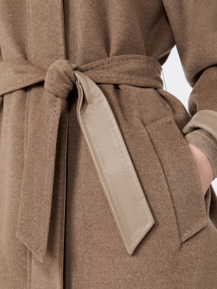 Short cashmere beaver cloth coat - PEARL GREY - Max Mara - 5
