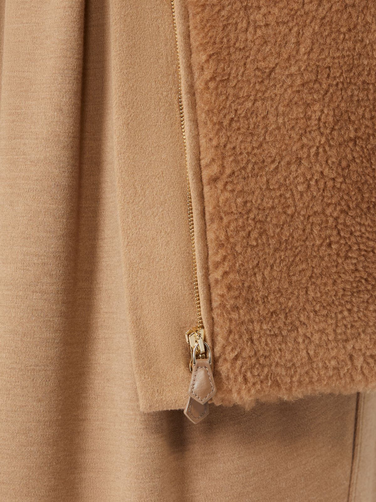 Teddy fabric coat - CAMEL - Max Mara - 4