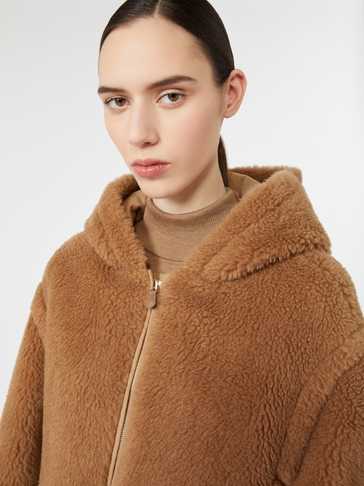 Teddy fabric coat - CAMEL - Max Mara - 5