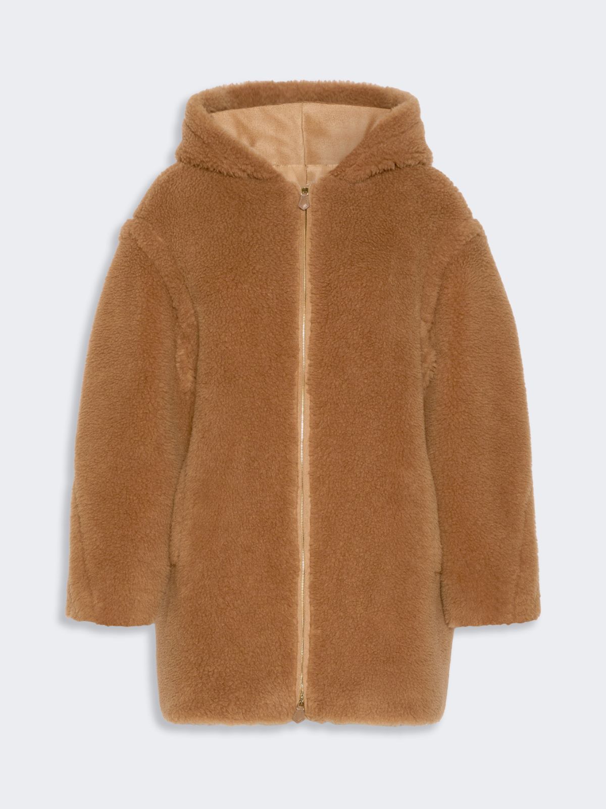 Teddy fabric coat - CAMEL - Max Mara - 6