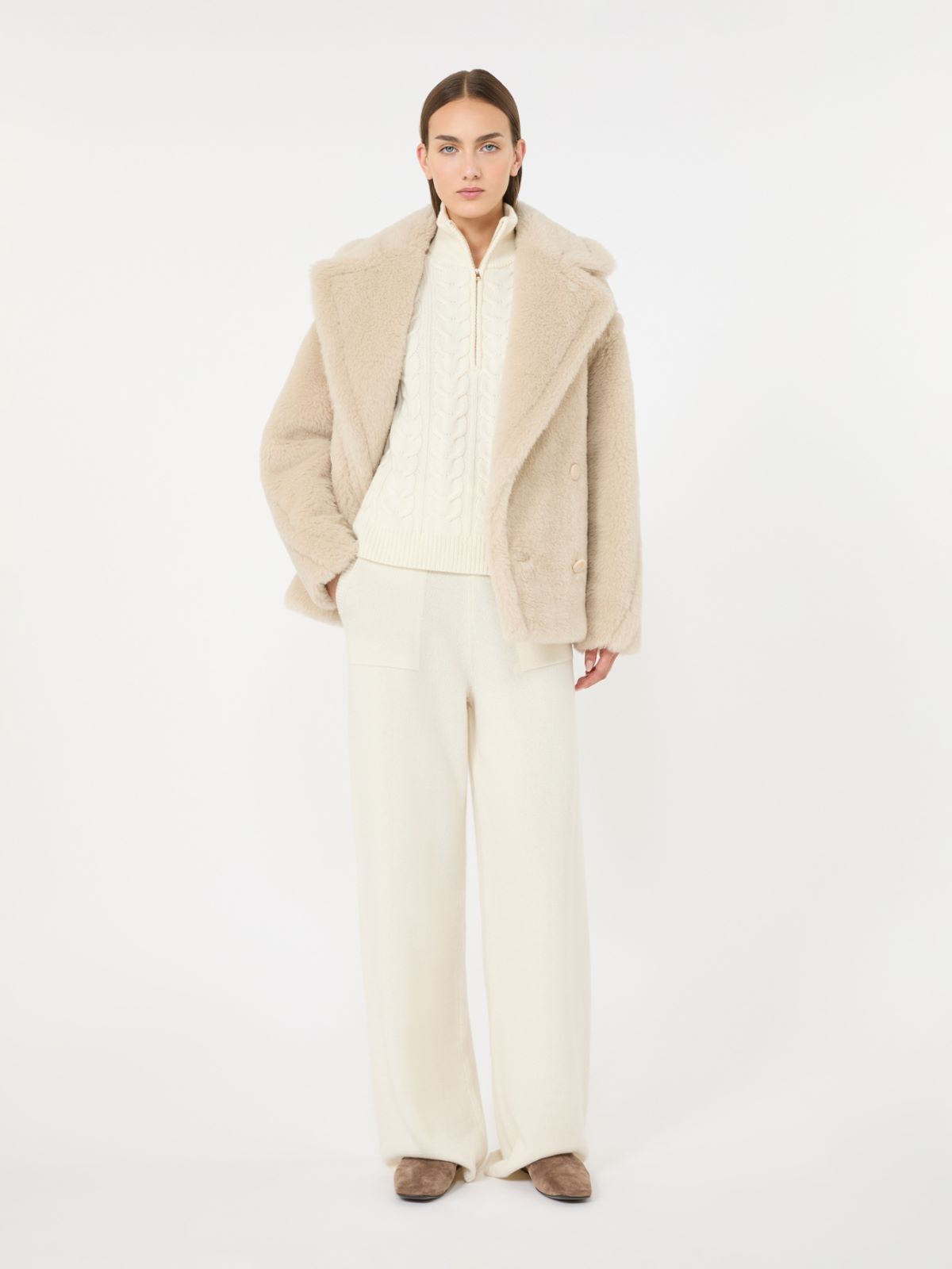 알쿠노 테디 코트 - BEIGE - Max Mara