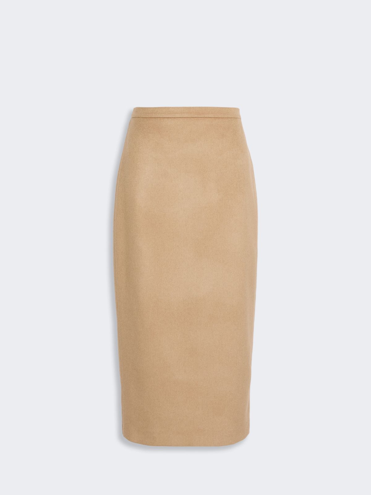 Sable-look camel pencil skirt - CAMEL - Max Mara - 4