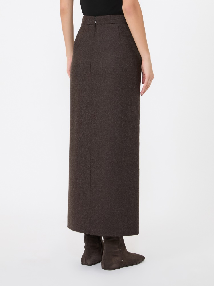 Long felted wool skirt - MUD - Max Mara - 3