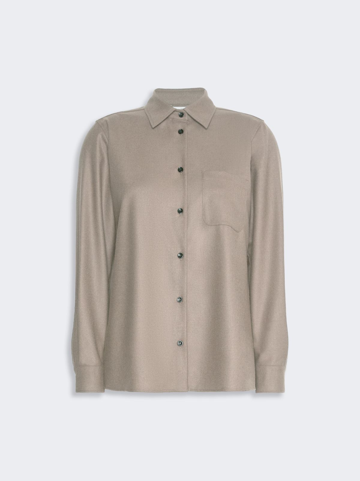 Cashmere foule shirt - SAND - Max Mara - 5