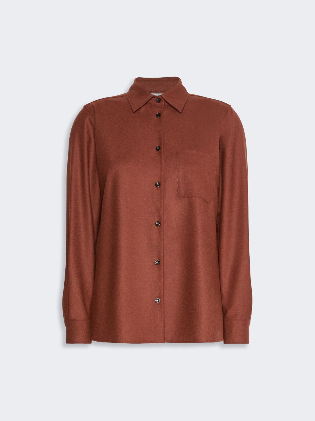 Cashmere foule shirt - BRICK RED - Max Mara - 5