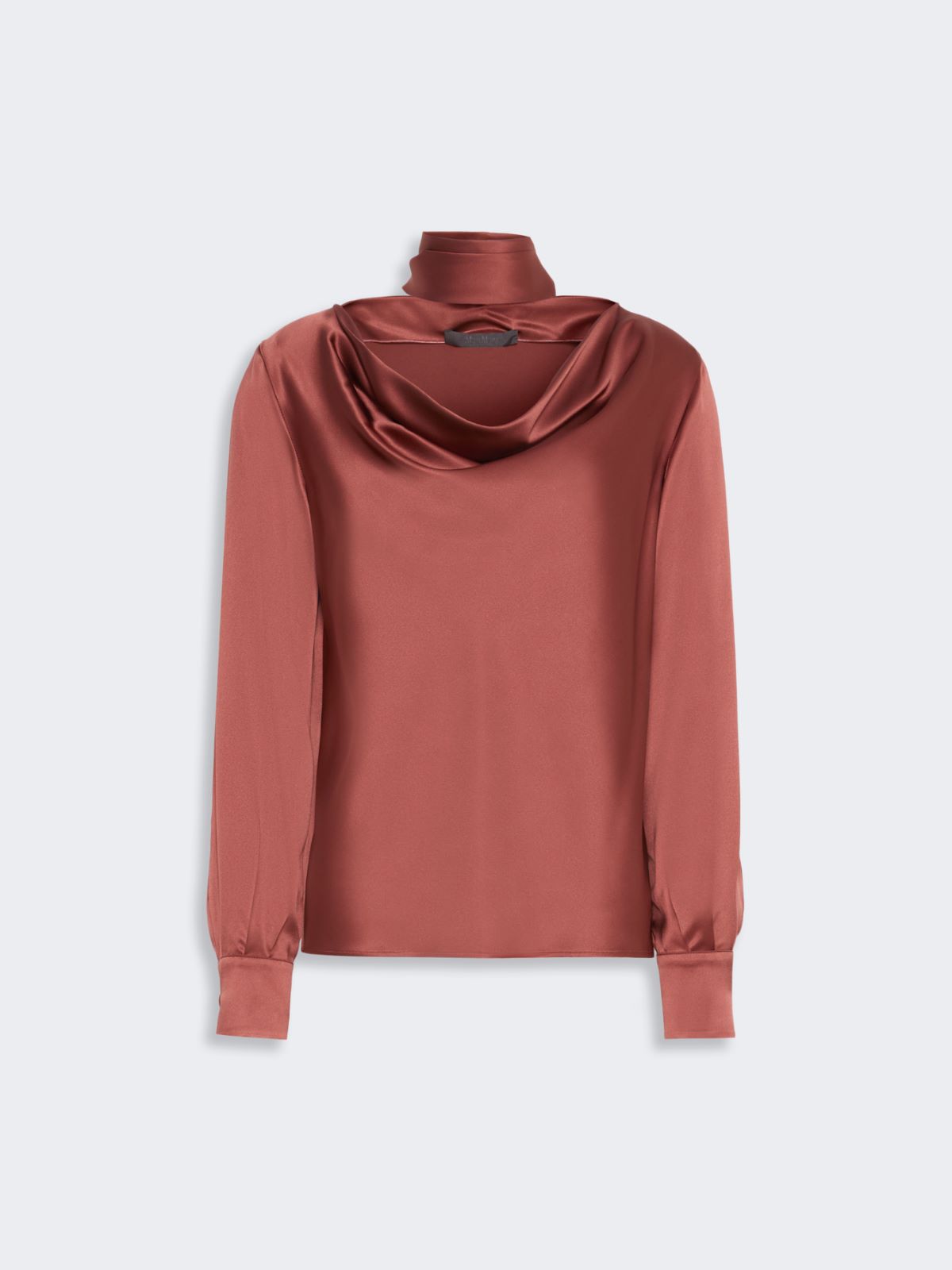 Silk satin blouse - ANTIQUE ROSE - Max Mara - 5