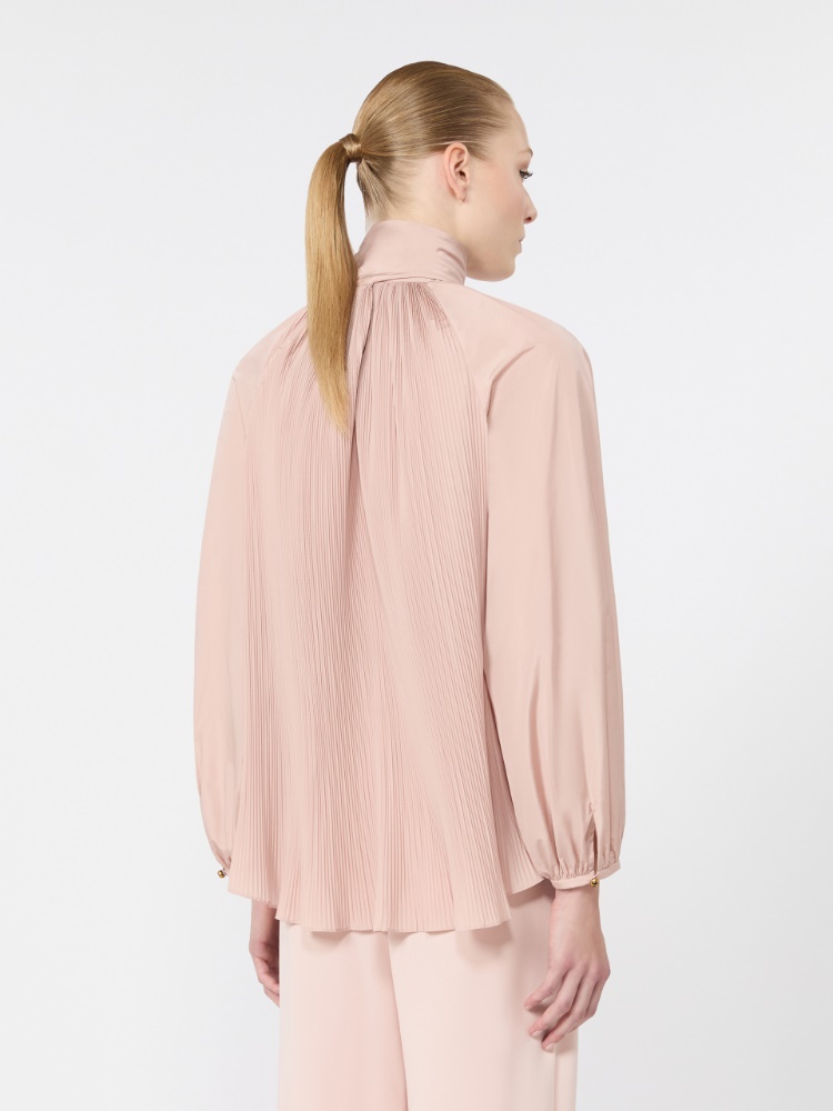 Silk taffeta blouse - POWDER - 3