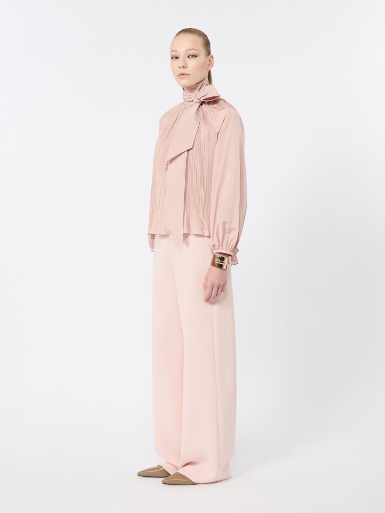 Silk taffeta blouse - POWDER