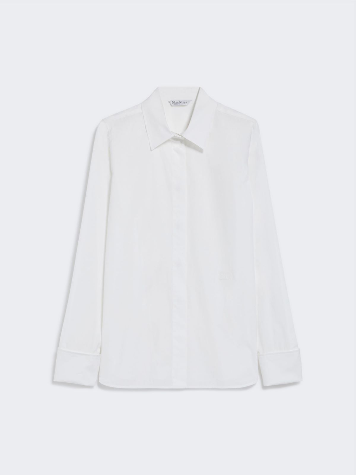 Cotton logo shirt - OPTICAL WHITE - 4