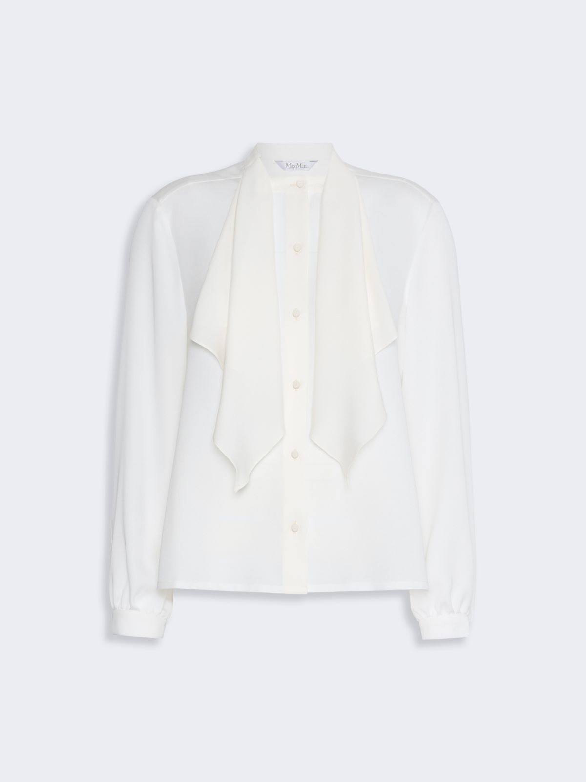 Ruffled silk charmeuse shirt - SILK - Max Mara - 6