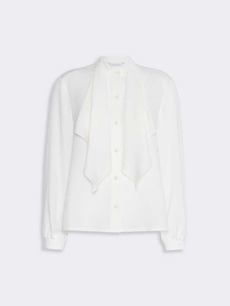 Ruffled silk charmeuse shirt - SILK - Max Mara - 6