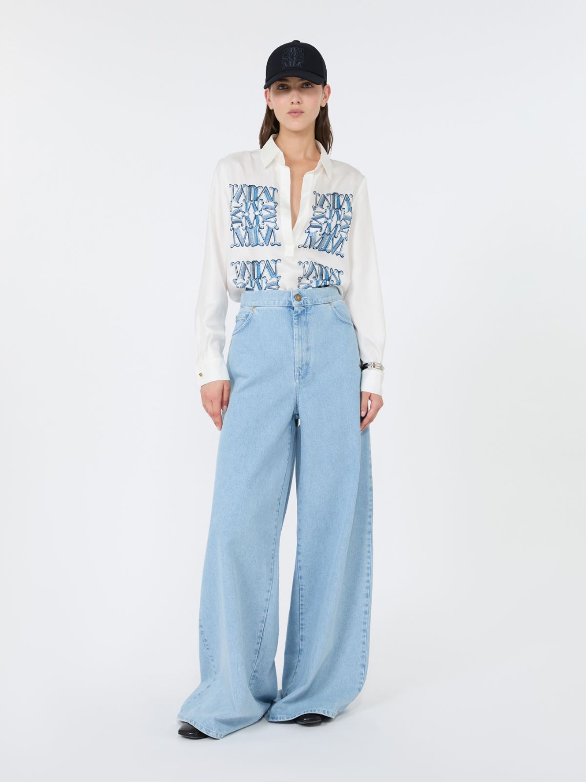 Silk print shirt - OCEAN