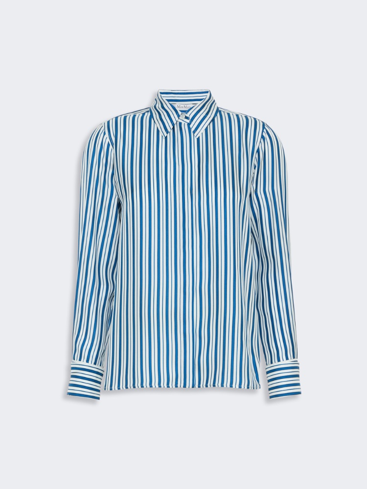 Stripe-print silk shirt - SILK
