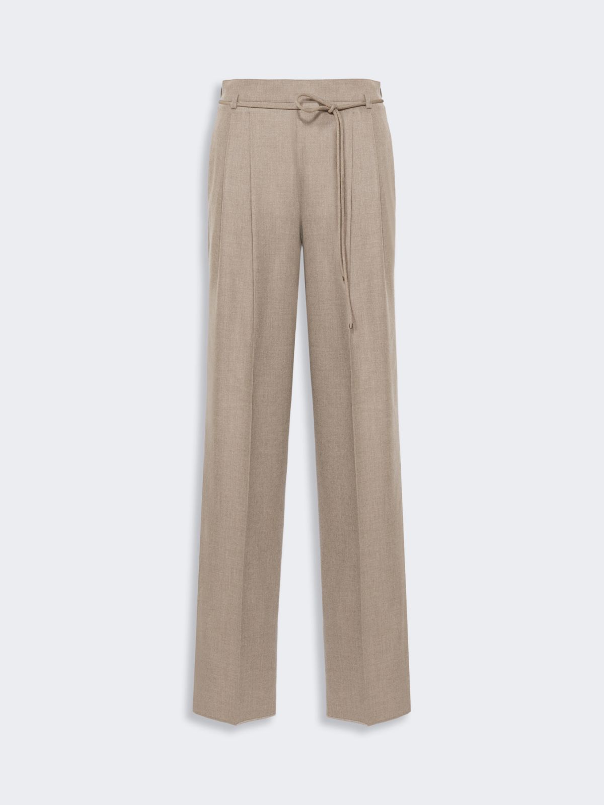 Slim cashmere foule trousers - SAND - Max Mara - 5