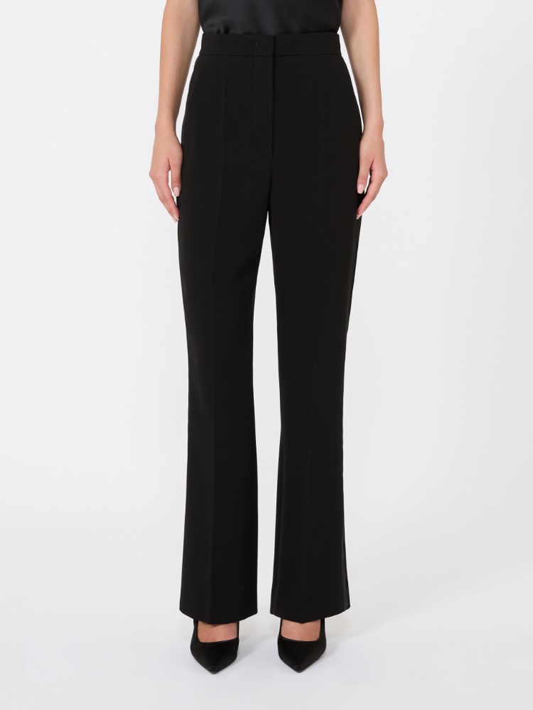 Tuxedo-style cady trousers - BLACK - Max Mara - 2