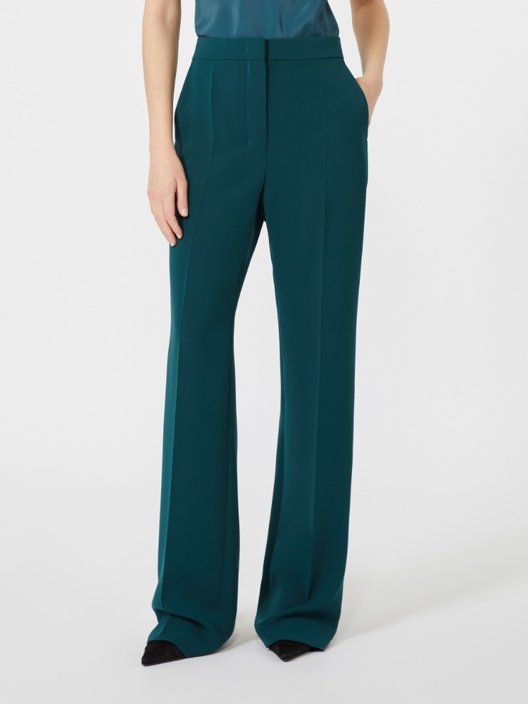 Pantalon de smoking en cady - VERT FONCE - Max Mara - 2