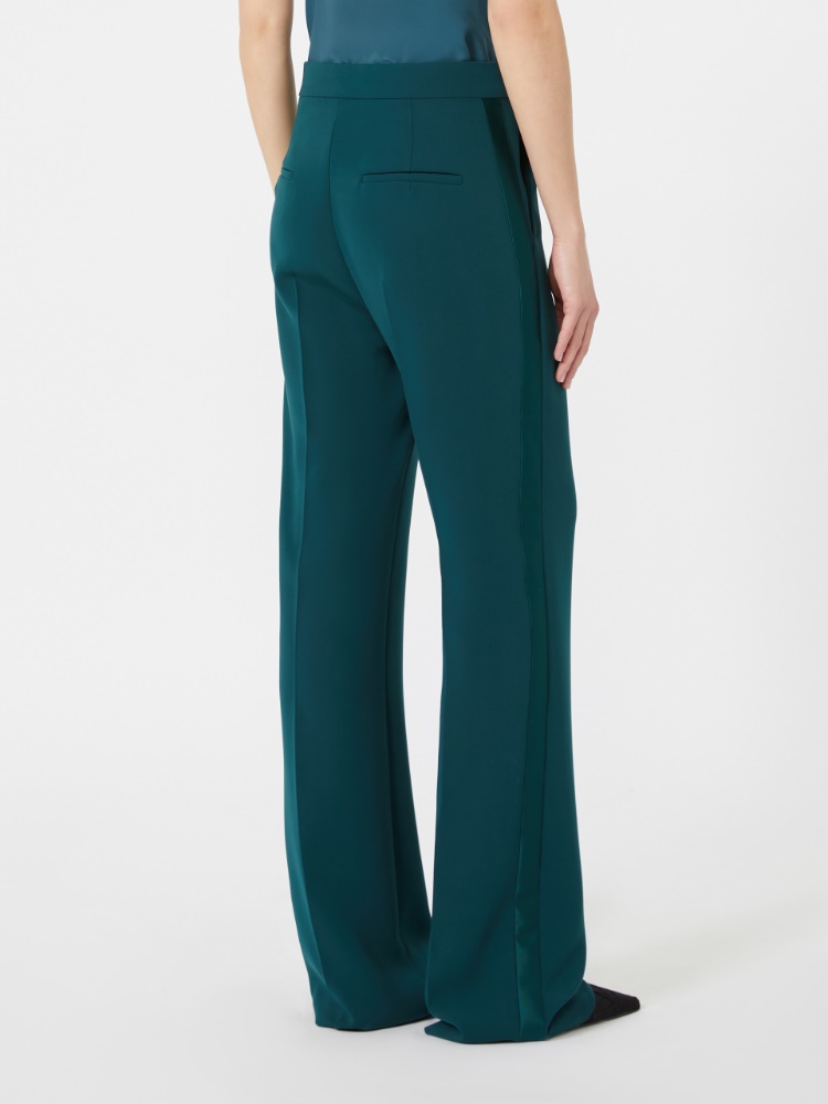 Pantalon de smoking en cady - VERT FONCE - Max Mara - 3