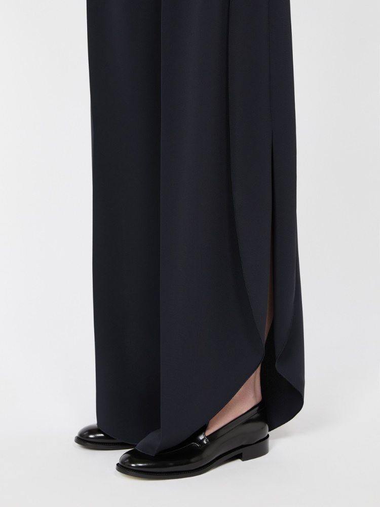 Pantalón ancho de cady - AZUL - 4