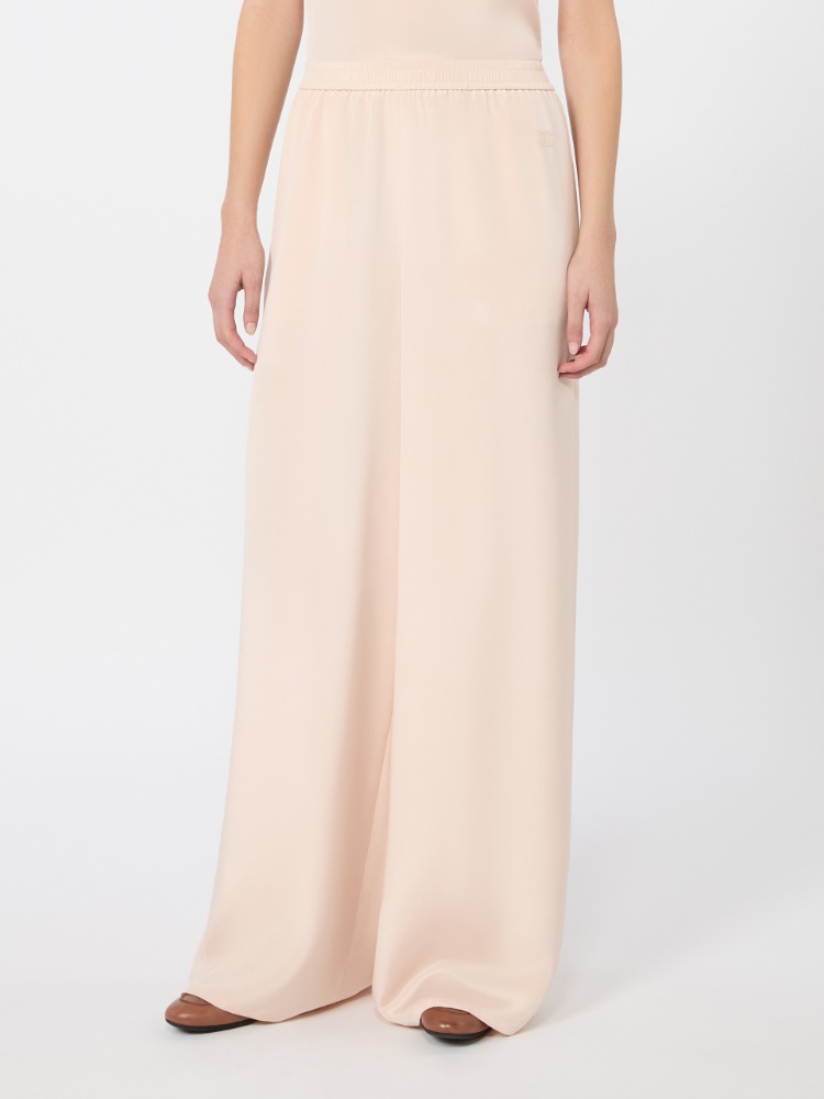 Relaxed-fit heavy silk trousers - PINK - 2
